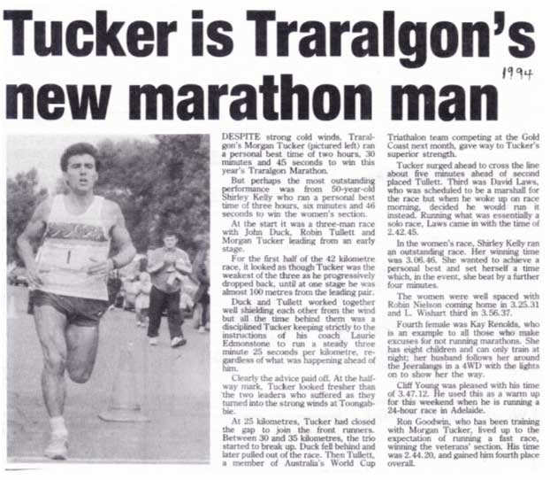1994 Traralgon Marathon, Morgan Tucker