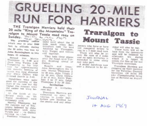 Mt Tassie King and Queen of the Mountain The Journal, 14th August 1969
