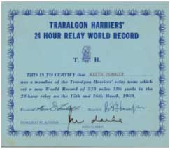 Traralgon Harriers 24 Hour Relay World Record