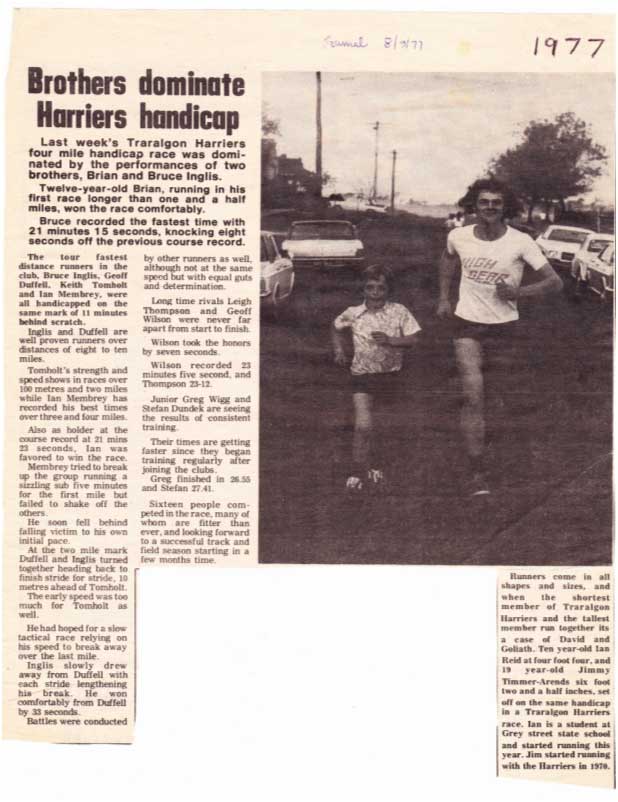 Thursday Night Run, The Journal, 8th September 1977